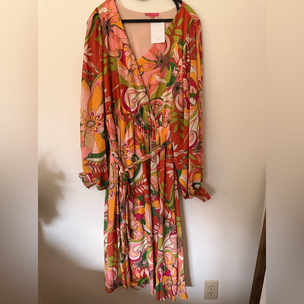 Floral Multicolor Midi Dress